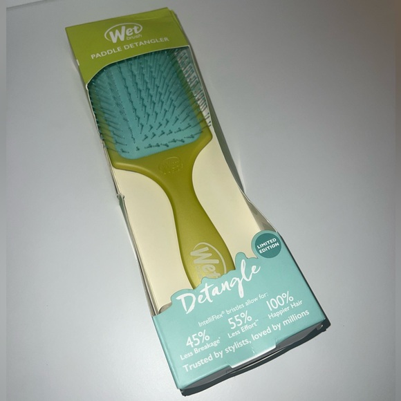 PADDLE DETANGLER | Wet Brush | Feel Good Ombré Green/Blue | NEW - Picture 2 of 6